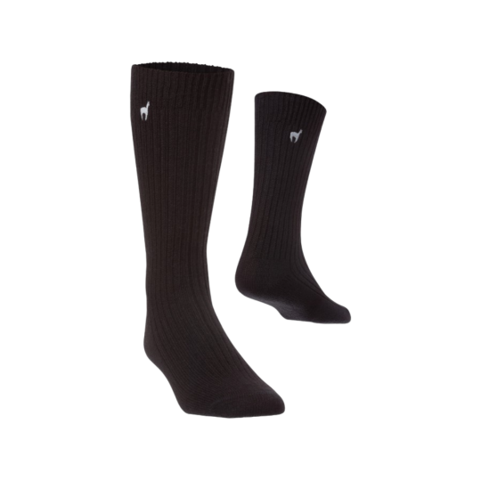 Alpaka Premium Socken schwarz