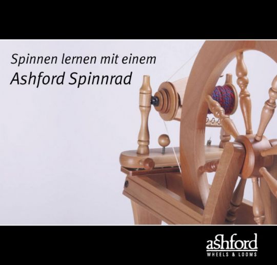 Spinnen lernen mit einem Ashford Spinnrad englisch