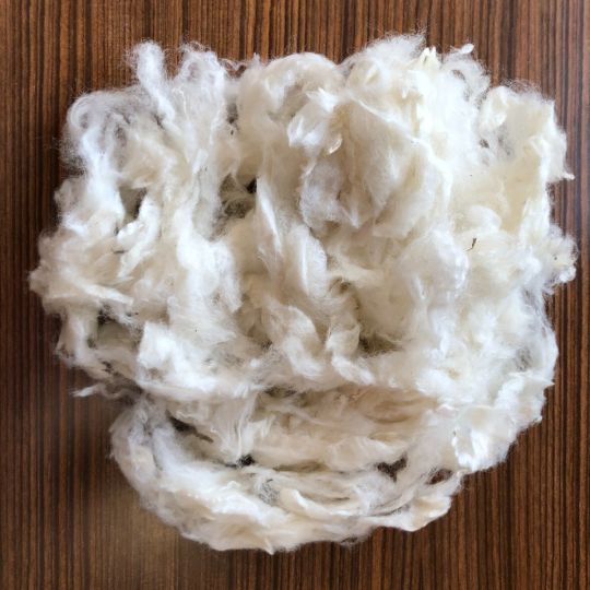 Flocons laine corriedale blanc